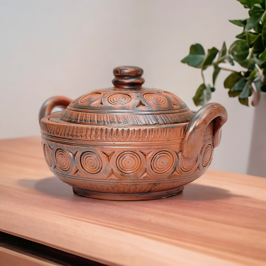 EARTHENWARE SERVING BOWL